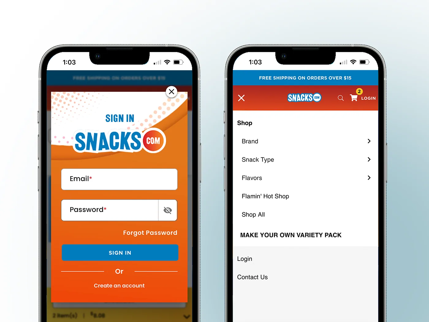 PepsiCo Snacks.com shopping cart checkout