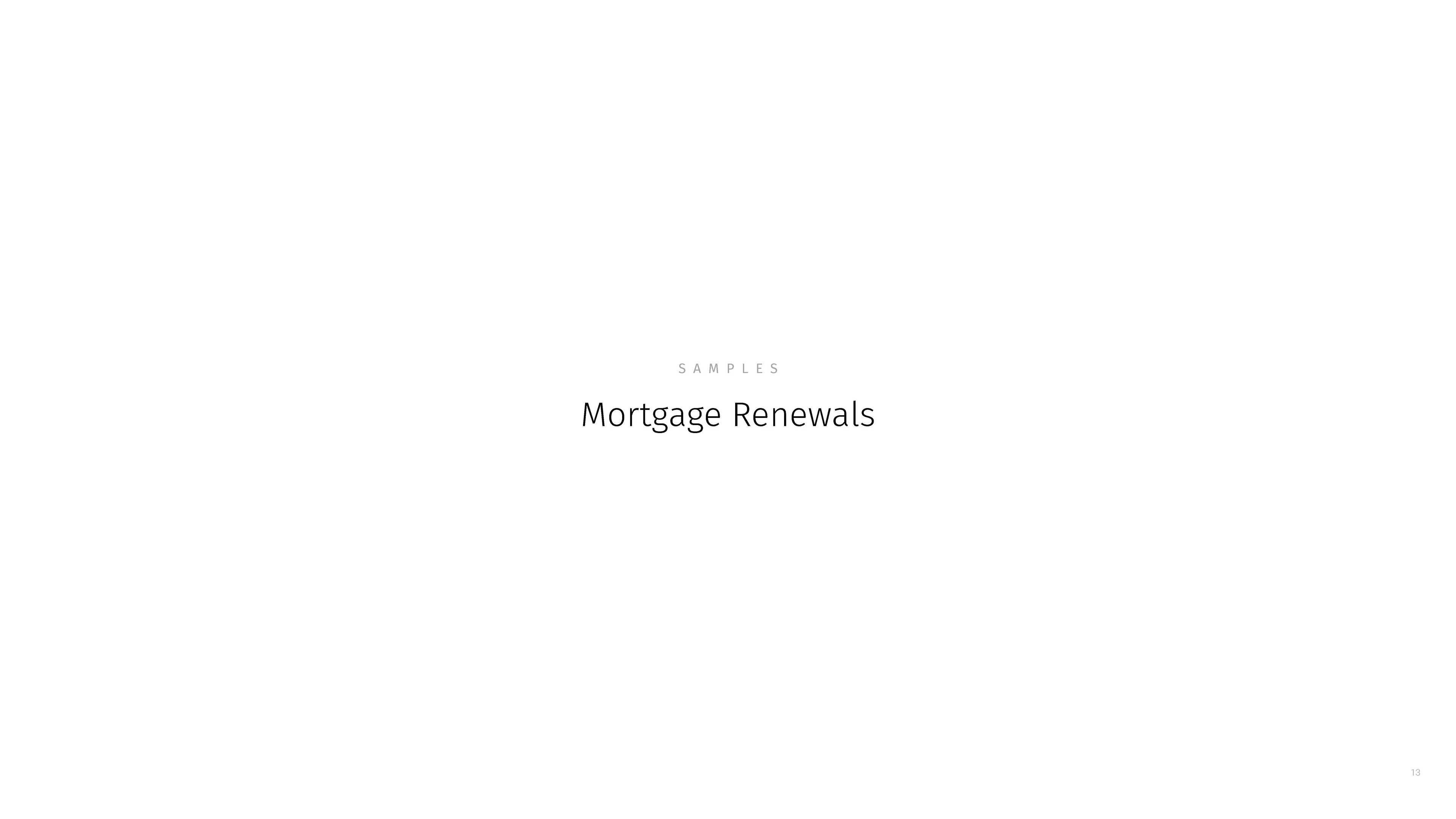 Royal Bank of Canada mortgage application interface